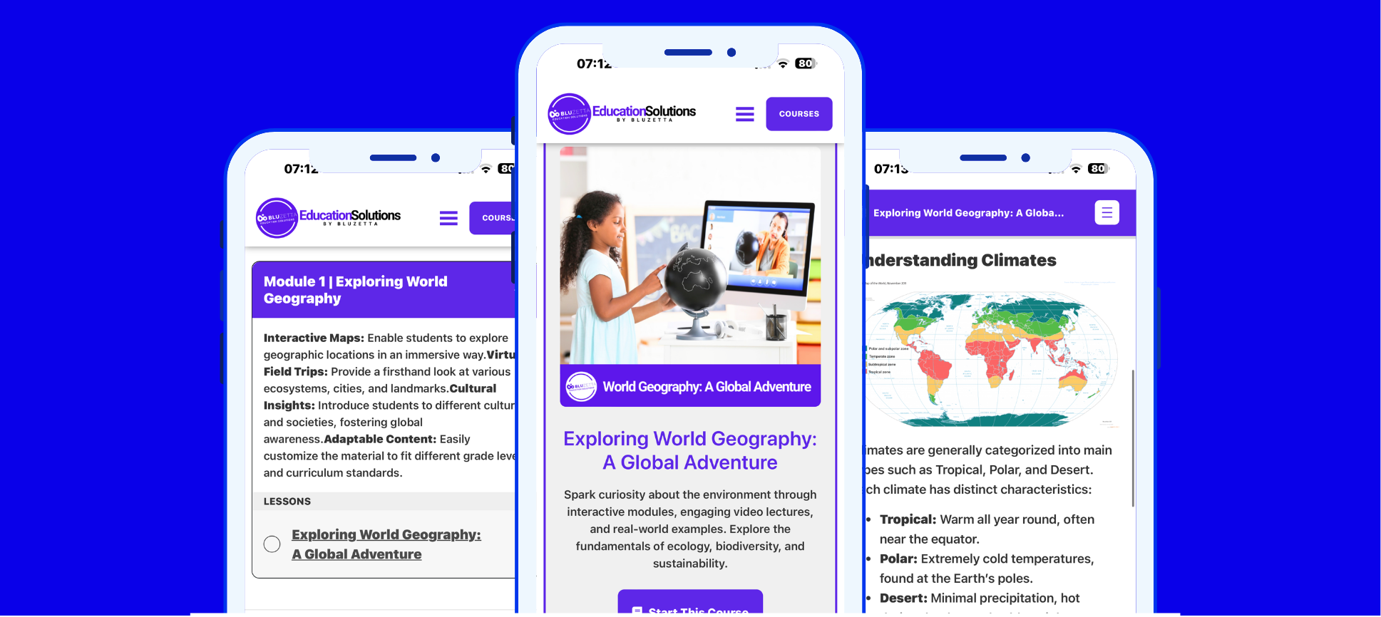 Orbit Web App for courses and e-learning